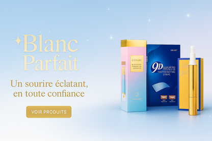 ✨ Pack Sourire Éclat – Dentifrice + Bandes + Stylo Blanchissant